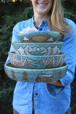 Load image into Gallery viewer, Journey Through the Mountains Nesting Bowl Set of 4
