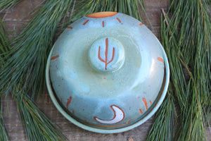 Seconds Sale! Desert Days and Nights Lidded (Butter) Dish