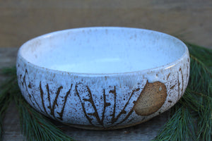 Snowy Birch Grove Serving Bowl