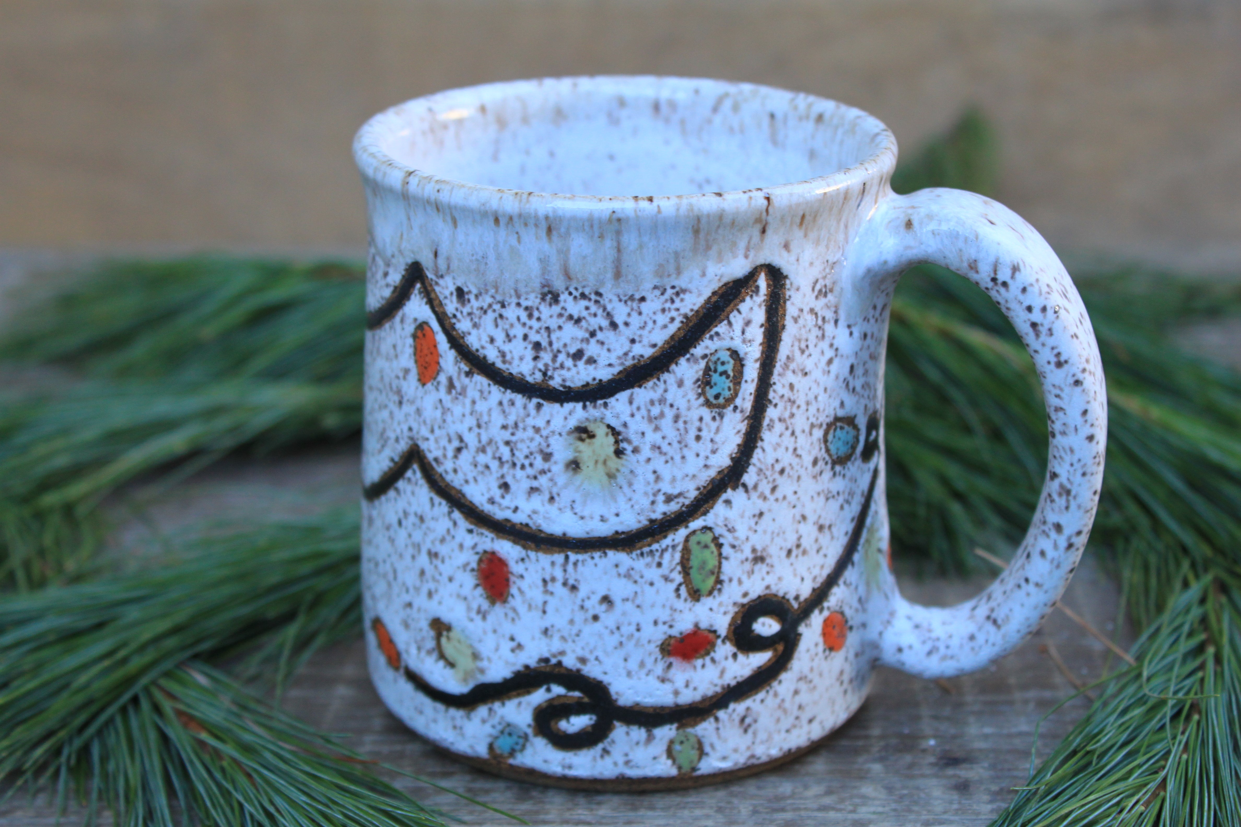 Twinkly Lights Mug, 18 oz