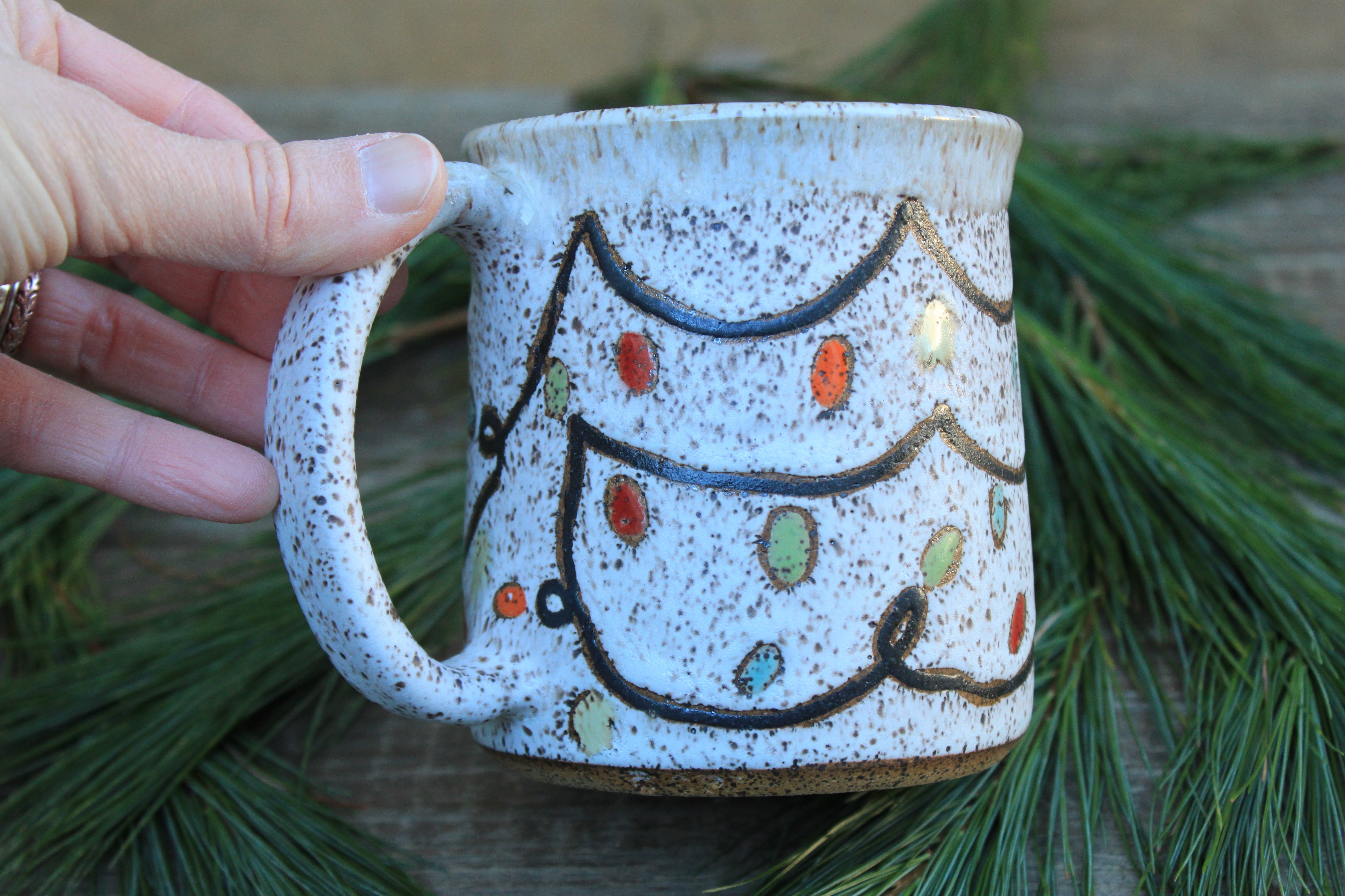 Twinkly Lights Mug, 18 oz