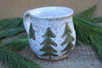 Load image into Gallery viewer, Evergreen and Holly Mug, 18 oz
