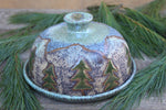 Load image into Gallery viewer, Seconds Sale! Rolling River and Evergreen Lidded (Butter) Dish
