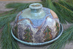 Load image into Gallery viewer, Seconds Sale! Rolling River and Evergreen Lidded (Butter) Dish
