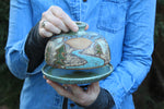 Load image into Gallery viewer, Seconds Sale! Rolling River and Evergreen Lidded (Butter) Dish
