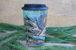 Load image into Gallery viewer, Redwood Days Carved Handled Travel Mug, 18 oz
