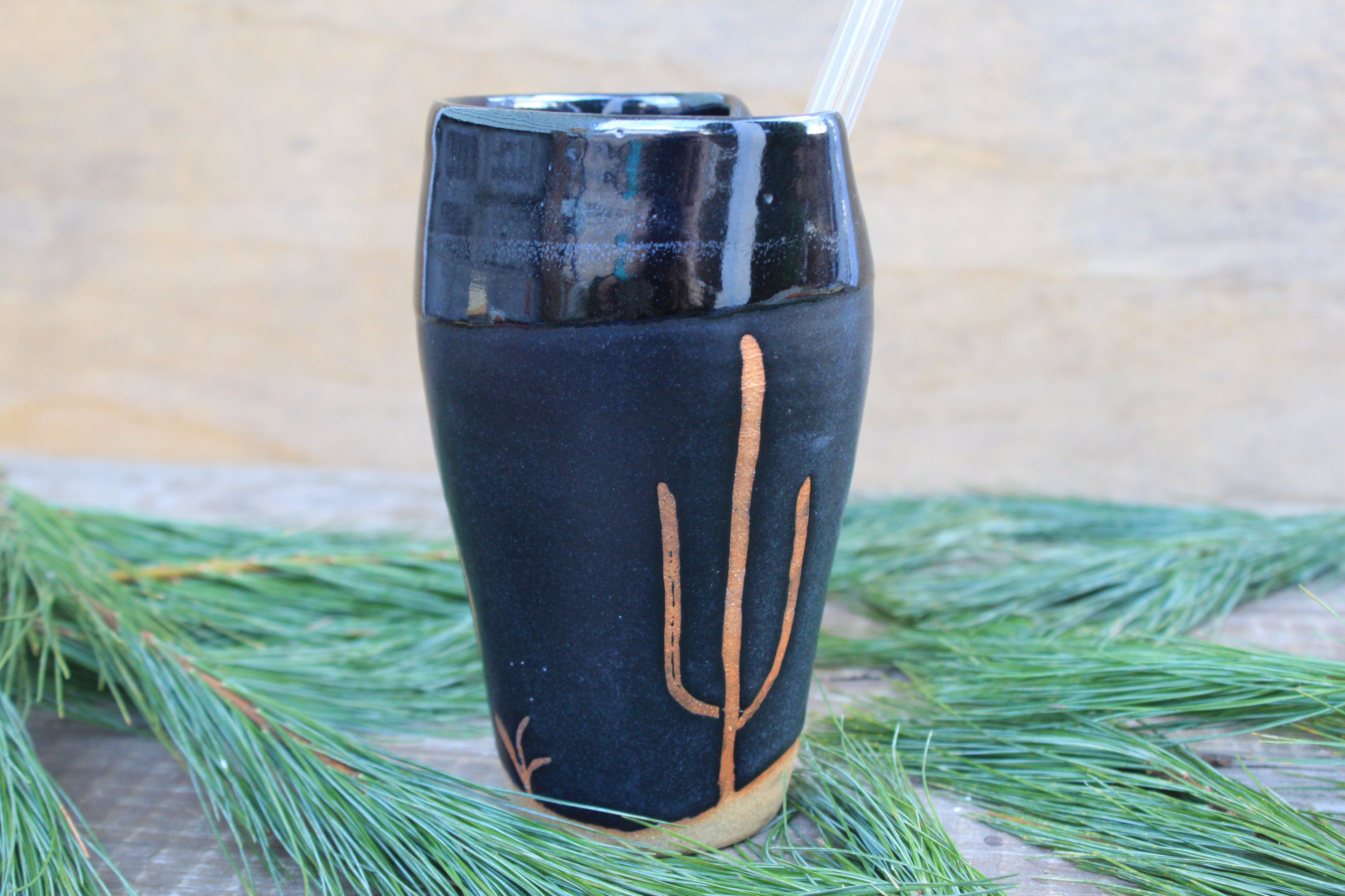 Desert Dark Nights Straw Cup, 14 oz