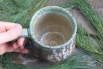 Load image into Gallery viewer, Birch Trees and Evergreen Days Mug, 19 oz

