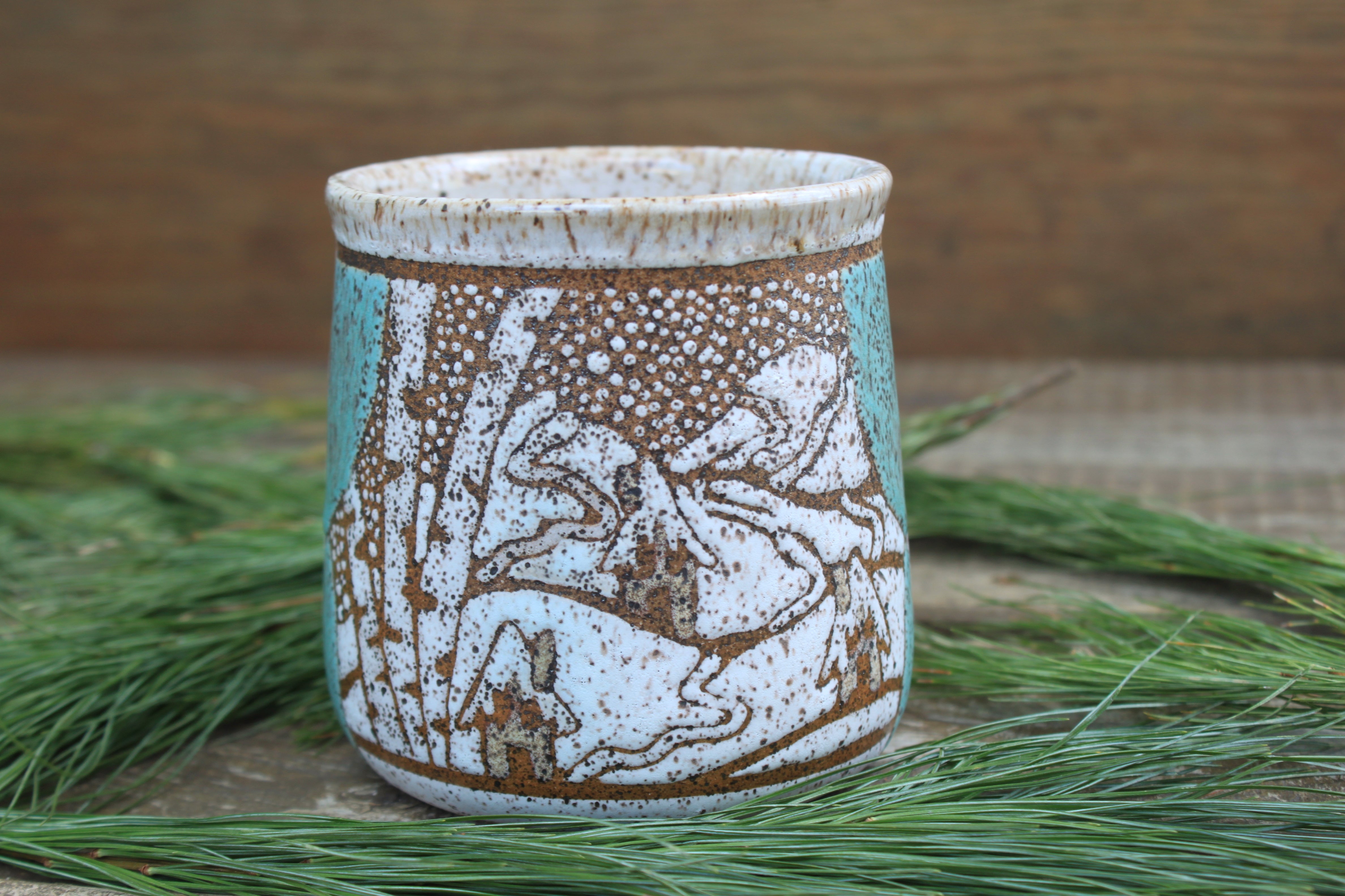 Cozy Cabin with a View Mug, 18 oz
