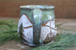 Load image into Gallery viewer, Snowy Cabin Forest Days Carved Mug, 19 oz
