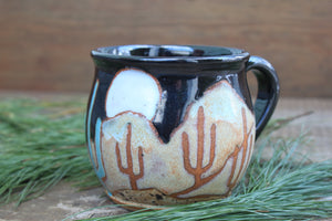 Desert Dark Nights Mountain Mug, 18 oz