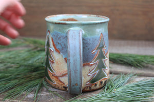 Sequoia Lake Days Carved Mug, 17 oz