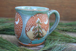 Load image into Gallery viewer, Evergreen Forest Snow Globe Dreams Mug, 16 oz
