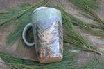 Load image into Gallery viewer, Cabin Forest Nights Carved Handled Carved Travel Mug, 15 oz
