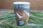 Load image into Gallery viewer, Carved Mountain and Evergreen Lake Days Handled Travel Mug, 13 oz
