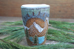 Load image into Gallery viewer, Carved Mountain and Evergreen Lake Days Handled Travel Mug, 13 oz
