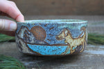 Load image into Gallery viewer, Glacial Lakes Mountain Adventure Dog Bowl
