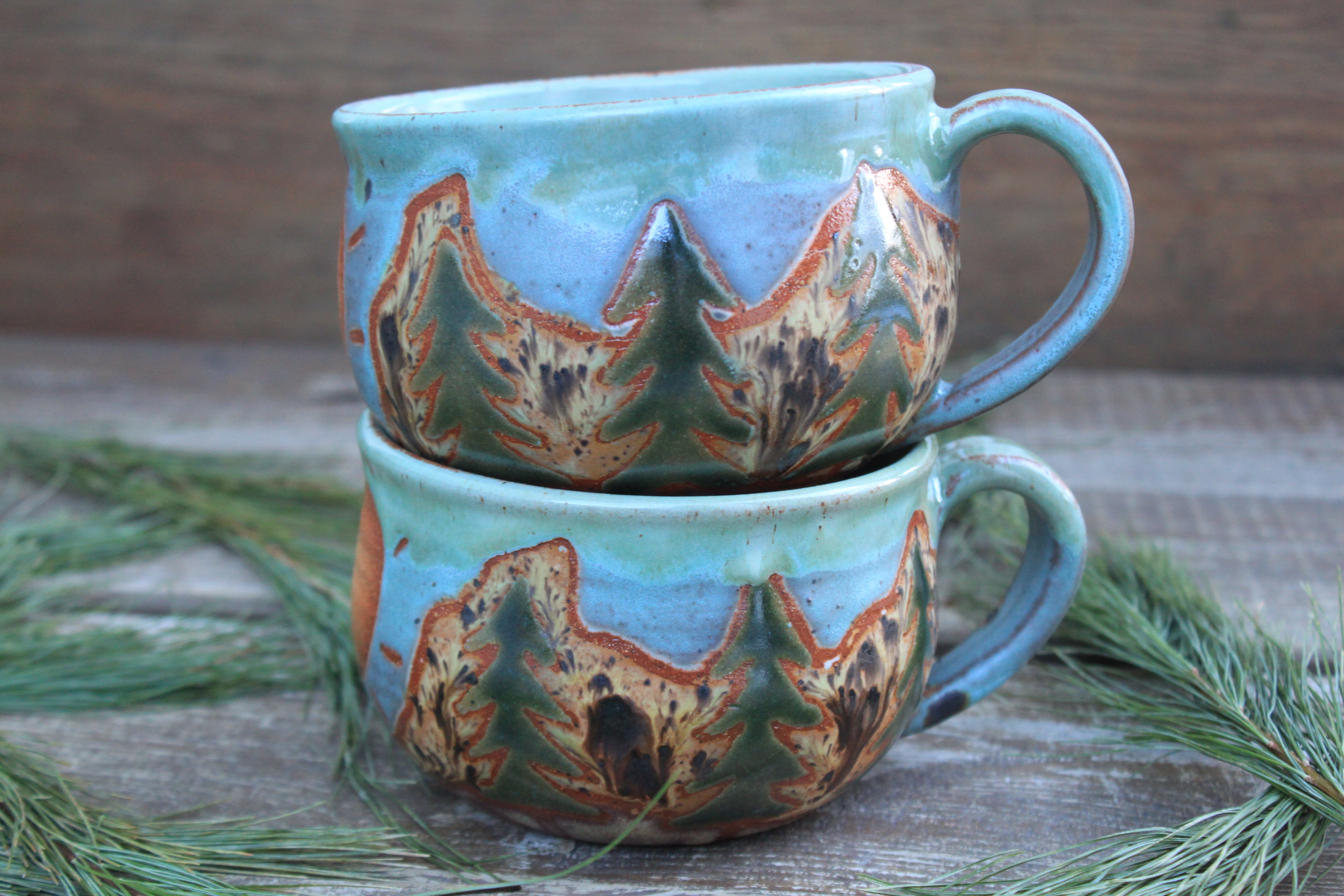 Sunny Sequoia Soup Mugs - sold separately, 22 oz