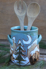 Load image into Gallery viewer, Winter in Zion Utensil Jar
