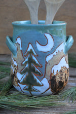 Load image into Gallery viewer, Winter in Zion Utensil Jar
