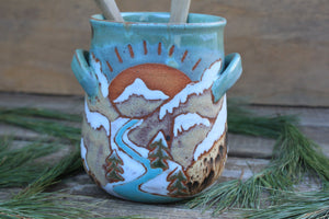 Winter in Zion Utensil Jar