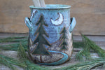 Load image into Gallery viewer, Birch Trees and Evergreens Utensil Jar
