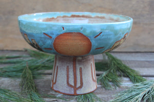 Butte-iful Desert Days Pedestal Bowl