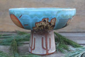 Butte-iful Desert Days Pedestal Bowl