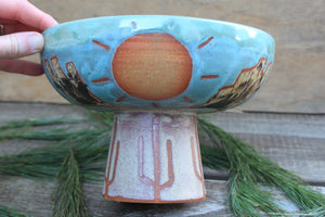 Butte-iful Desert Days Pedestal Bowl