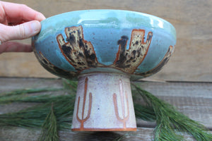 Butte-iful Desert Days Pedestal Bowl