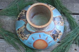 Butte-iful Desert Days Pedestal Bowl