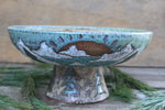 Load image into Gallery viewer, Evergreens and Glacial Lake Days Pedestal Bowl
