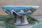 Load image into Gallery viewer, Evergreens and Glacial Lake Days Pedestal Bowl
