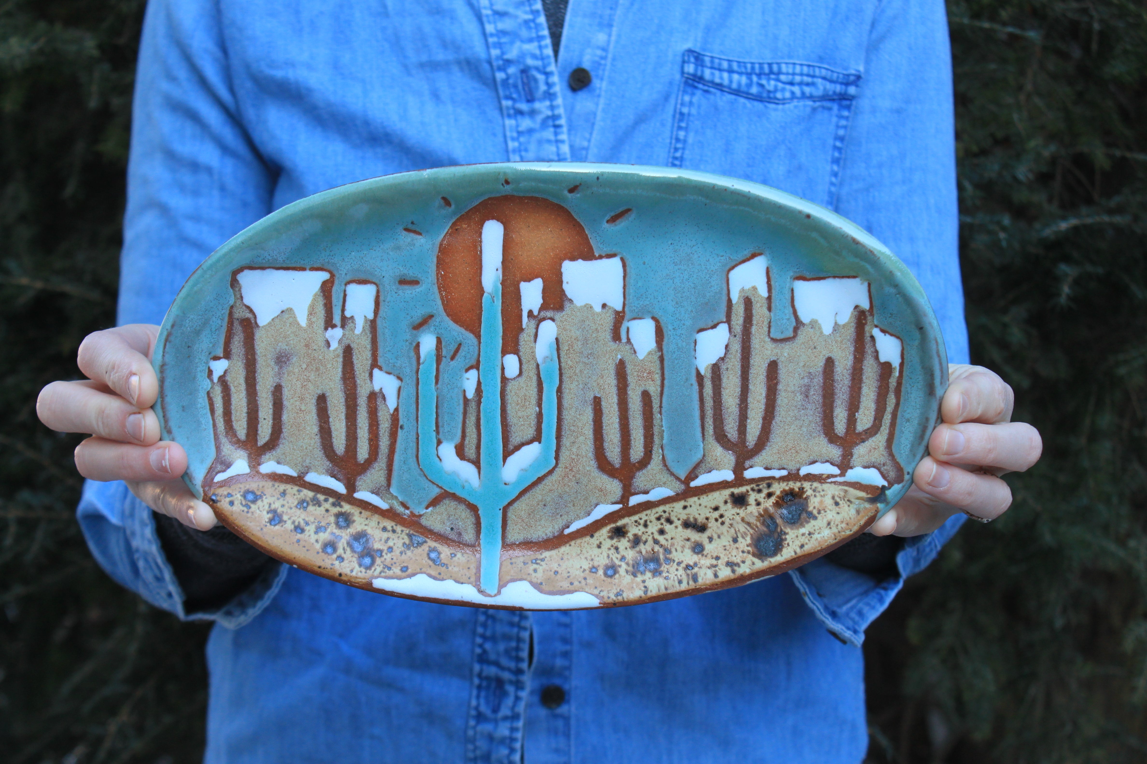 Butte-iful Winter Desert Days Tray