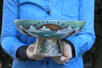 Load image into Gallery viewer, Evergreens and Glacial Lake Days Pedestal Bowl
