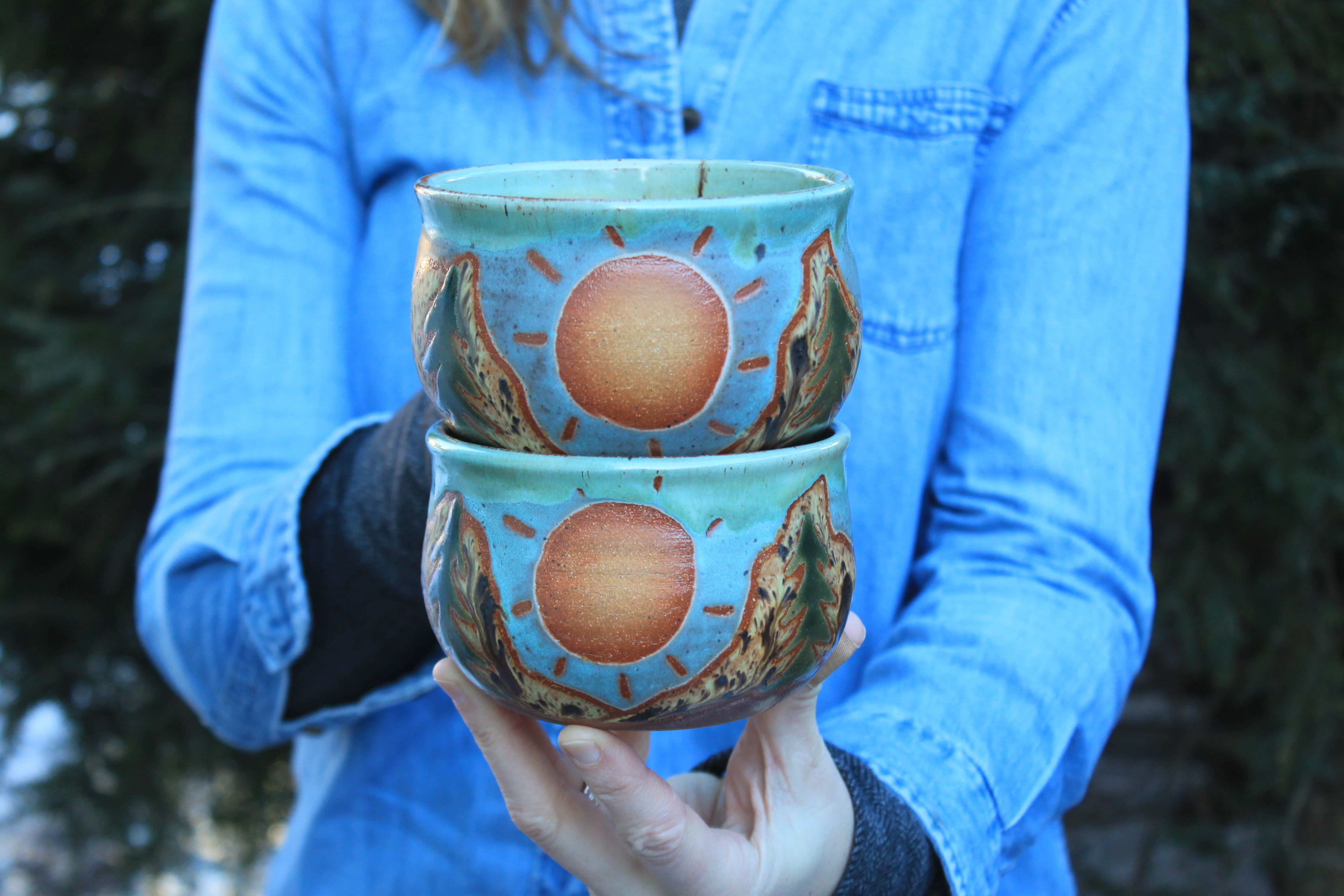 Sunny Sequoia Soup Mugs - sold separately, 22 oz