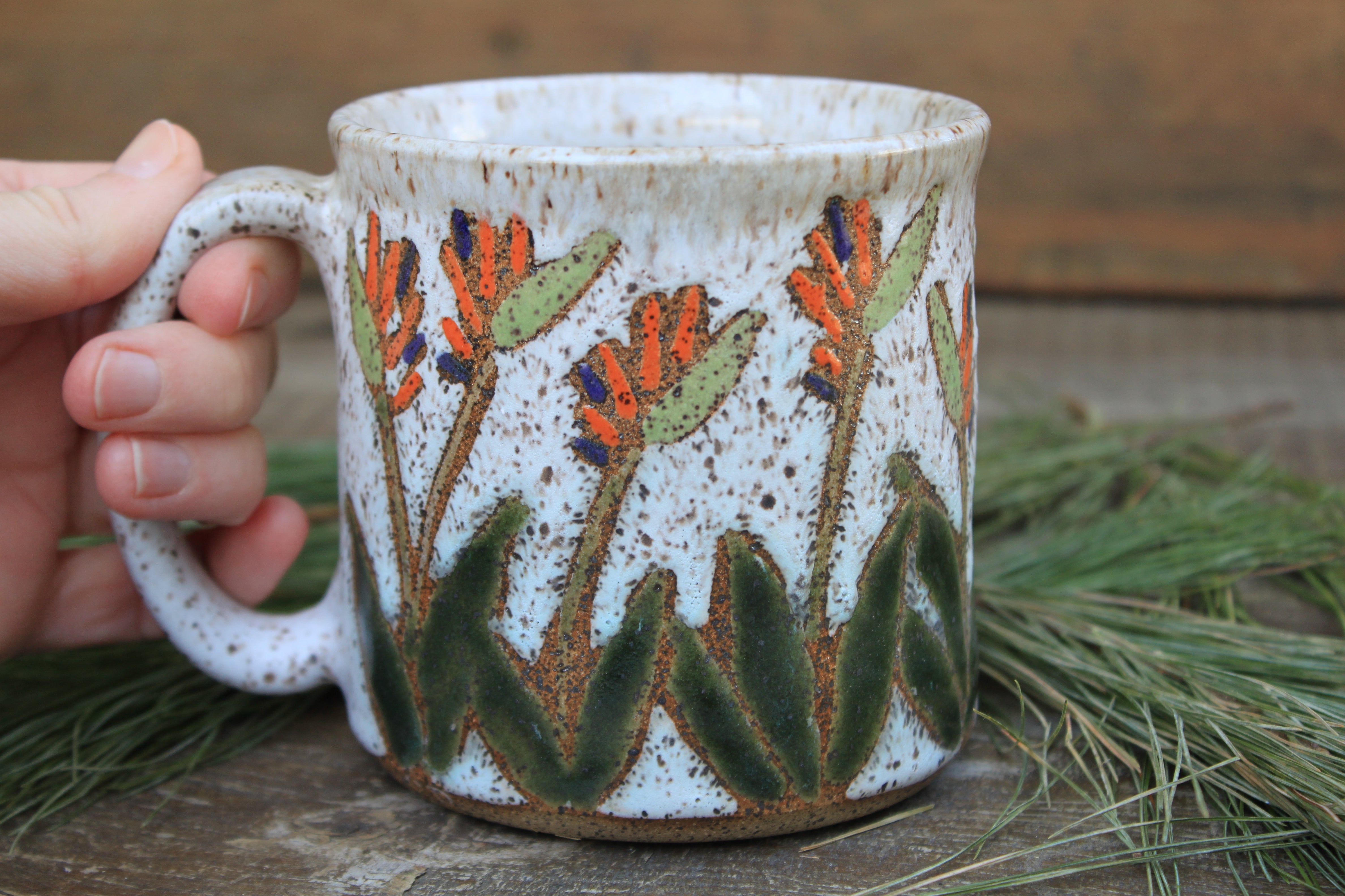 Tropical Bird of Paradise Mug, 18 oz