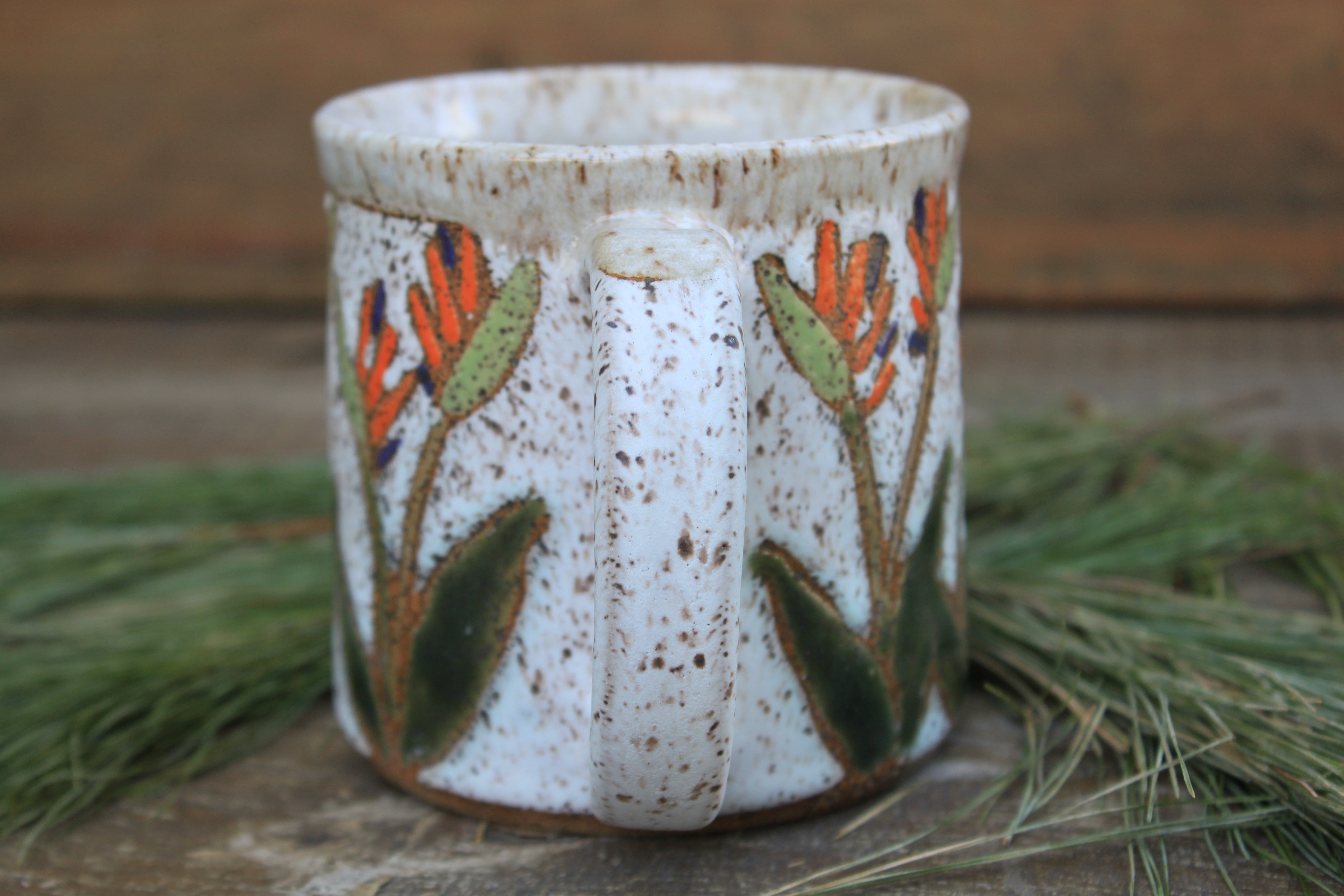 Tropical Bird of Paradise Mug, 18 oz