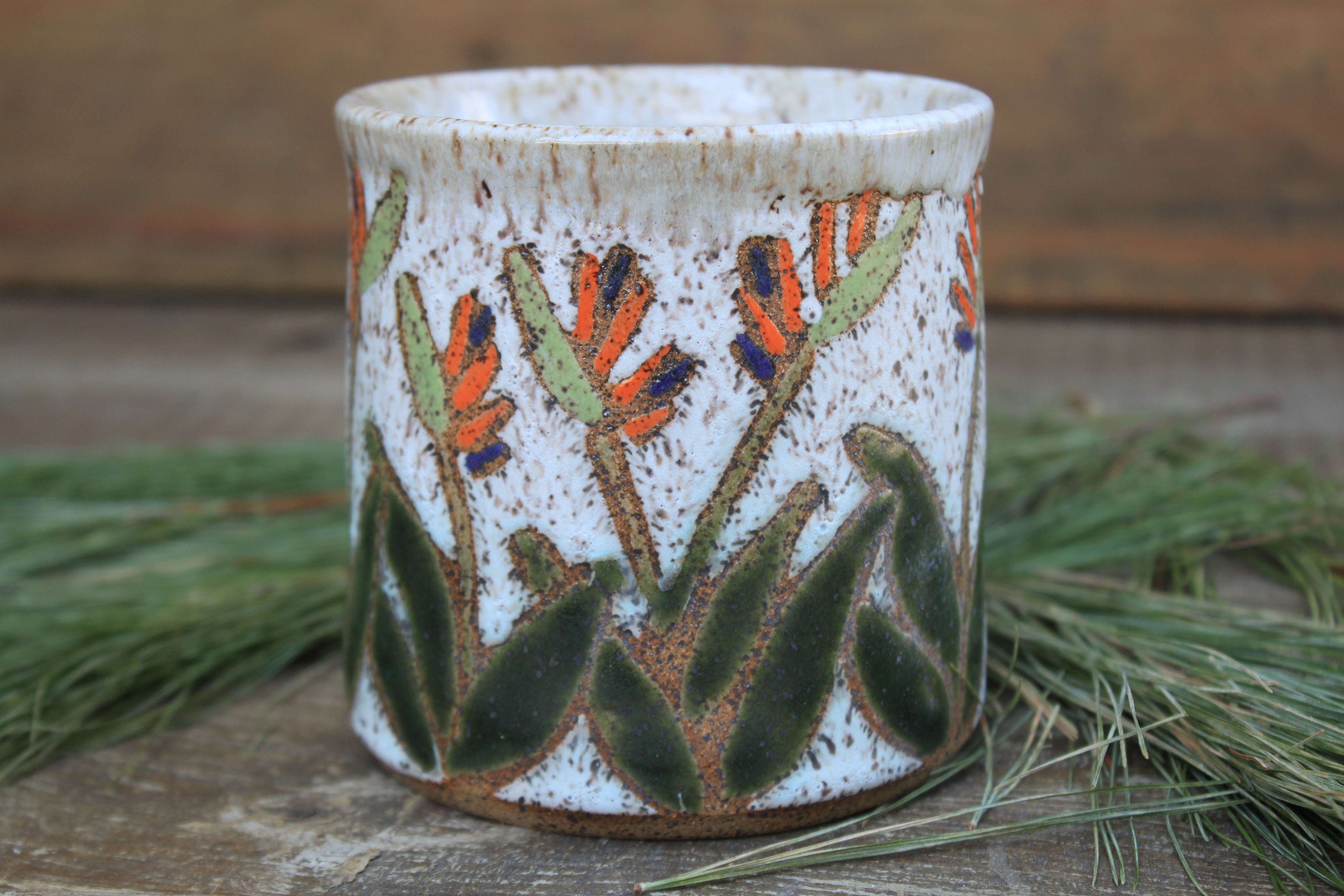 Tropical Bird of Paradise Mug, 18 oz
