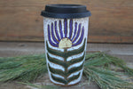 Load image into Gallery viewer, Retro Flower Power Travel Mug, 17 oz
