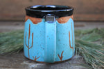 Load image into Gallery viewer, Turquoise Desert Mountain Mug, 15 oz

