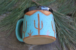 Load image into Gallery viewer, Turquoise Desert Mountain Mug, 15 oz
