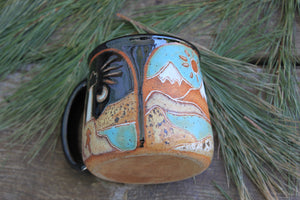 Coastal Views Carved Mug, 16 oz