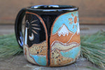 Load image into Gallery viewer, Coastal Views Carved Mug, 16 oz

