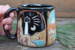 Load image into Gallery viewer, Coastal Views Carved Mug, 16 oz
