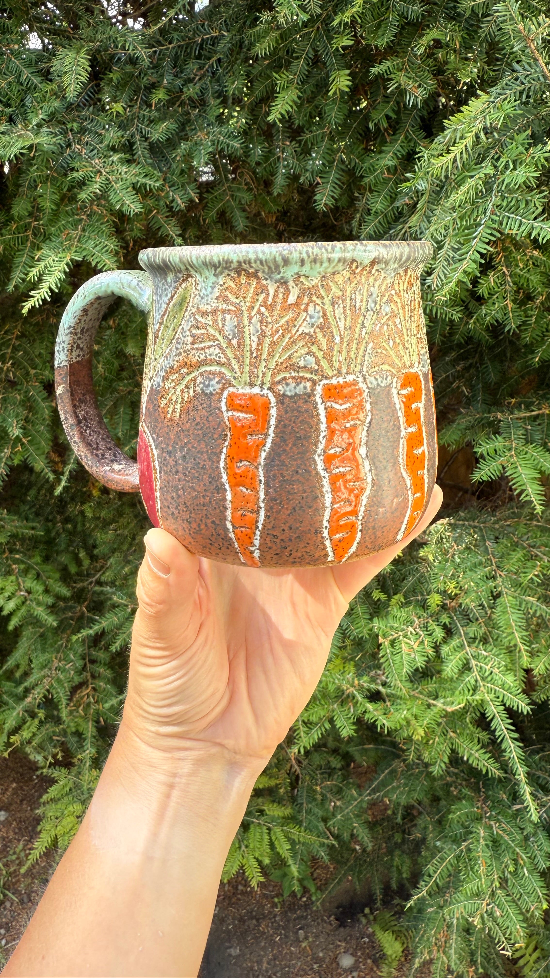 For Kait - Root Veggies Mug, 17 oz