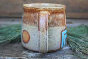 Retro Horizon Sunset Line Mug, 16 oz