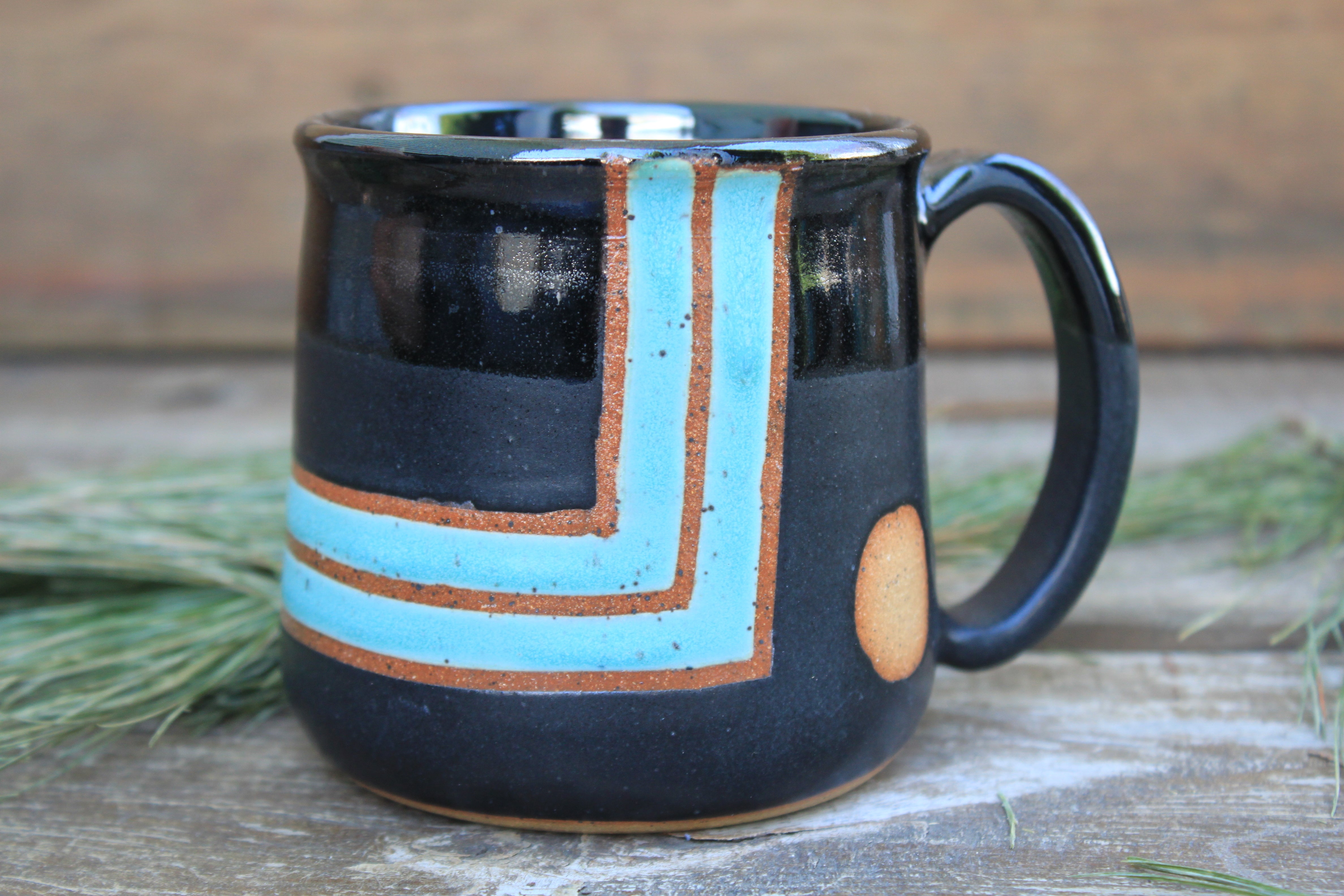 Retro Horizon Nights Line Mug, 15 oz