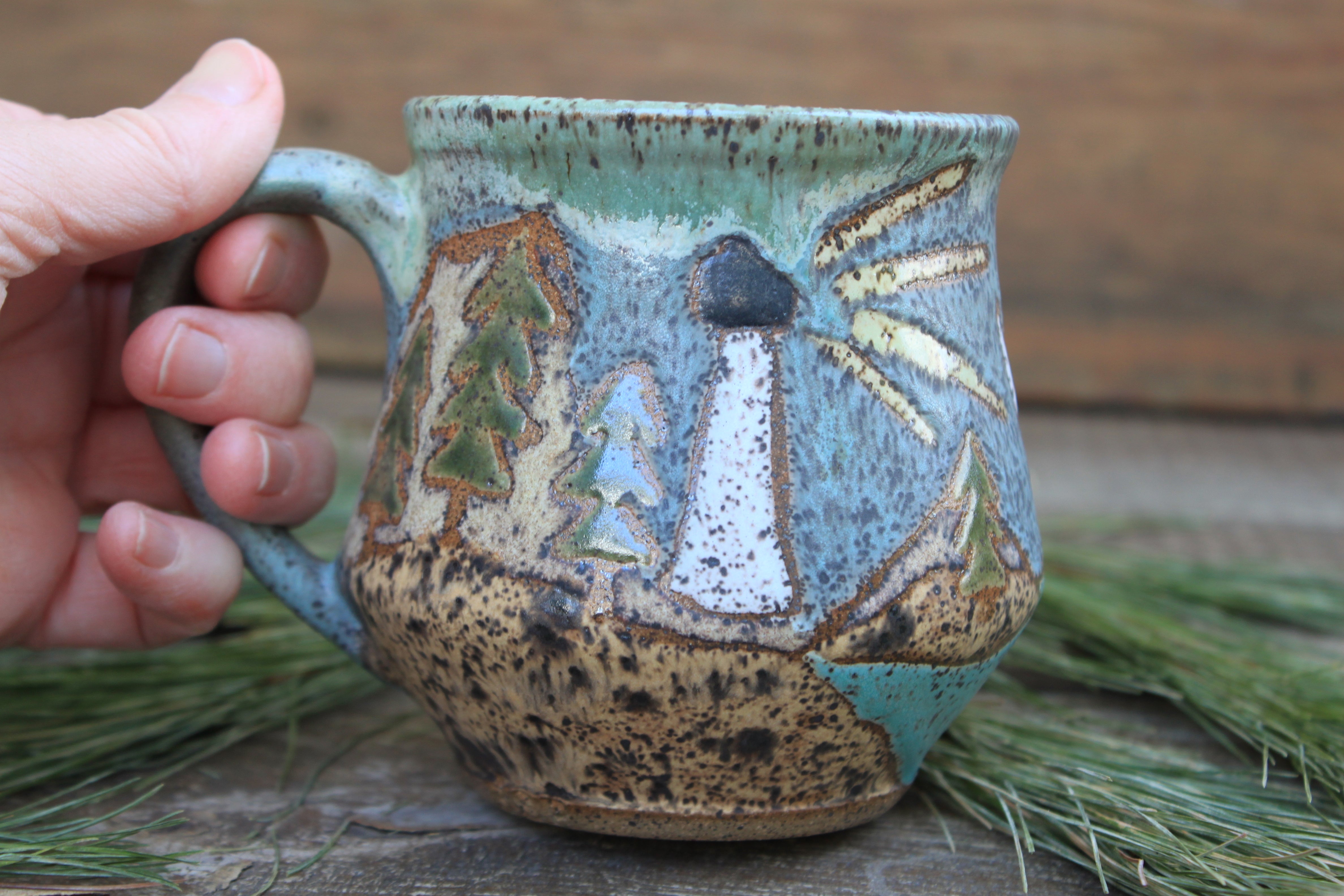 Acadia National Park Stony Coastal Cliffs Mug, 15 oz