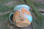 Load image into Gallery viewer, Wildflower Fields and Glacial Lake Days Carved Mug, 16 oz
